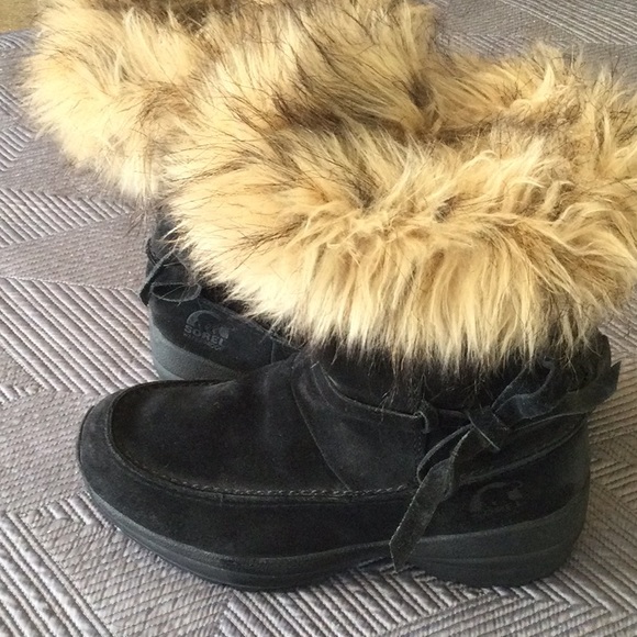 Sorel Waterproof Northern Lite size 6.5 black suede winter boots for women - Picture 10 of 11